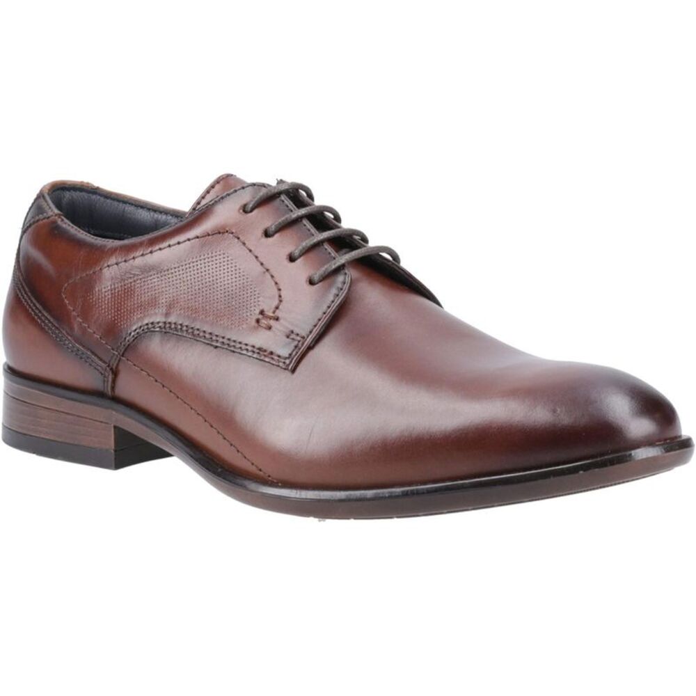 Mens Carl Leather Derby Shoes / Cognac